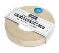 WoodPress® 15mm Real Maple Wood Iron-On Edging - 7.5m Roll - Pre-Glued Wood Veneer Tape for Easy DIY Application - Will Cover the Edge of a Standard MDF Panel