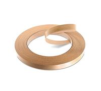WoodPress® 19mm Beech Wood Style Laminate Melamine Pre-Glued Veneer Edging Tape - 50m Trade Roll - Iron-On Wood Application