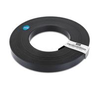 WoodPress® 19mm Black Matt Pre-Glued Melamine Edging Tape 50m | Edge Banding Trade Roll, Hot-Melt Glue, Professional Flexible Trim for Furniture Making, Cabinet & Shelf Finishing, Iron-On