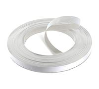 WoodPress® 19mm Matt White Melamine Pre-Glued Veneer Edging Tape - 50m Trade Roll - Iron-On Wood Application