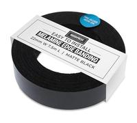 WoodPress® 22mm Matt Black Melamine Edging, Pre-Glued Veneer Tape - 7.5m Roll - Iron-On for Easy DIY Application - Will Cover the Edge of a Standard MDF Panel