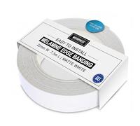 WoodPress® 22mm Matt White Melamine Iron-On Edging - 7.5m Edge Tape - Pre-Glued Veneer Strip for Easy DIY - Edge Banding for Furniture Repair - Hot-Melt Backed Trim for Worktop, Shelf, Desk, Cabinet