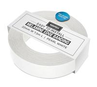 WoodPress® 22mm Pearlised White Melamine Edging, Pre-Glued Veneer Tape - 7.5m Roll - Iron-On for Easy DIY Application - Will Cover the Edge of a Standard MDF Panel
