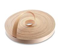 WoodPress® 22mm Real Beech Edging Tape - 50m Iron On Edging Strip - Pre-Glued Edge Banding for DIY Application - Wood Trim Edging Tape for Desk, Cabinet, Door - Edging Strip for Furniture Restoration