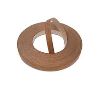 WoodPress® 22mm Real Mahogany Wood Pre-Glued Veneer Edging Tape - 50m Trade Roll - Iron-On Wood Application