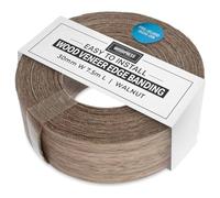 WoodPress® 30mm Real Walnut Iron-On Edging - 7.5m Roll - Pre-Glued Wood Veneer Tape for Easy DIY Application - Will Cover the Edge of a Standard MDF Panel