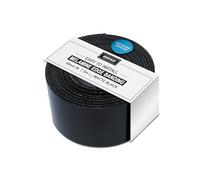 WoodPress® 40mm Matt Black Melamine Edging, Pre-Glued Veneer Tape - 7.5m Roll - Iron-On for Easy DIY Application - Will Cover the Edge of a Standard MDF Panel