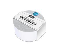 WoodPress® 40mm Matt White Melamine Edging, Pre-Glued Veneer Tape - 7.5m Roll - Iron-On for Easy DIY Application - Will Cover the Edge of a Standard MDF Panel