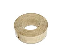 WoodPress® 40mm Real Oak Iron-On Edging - 7.5m Roll - Pre-Glued Wood Veneer Tape for Easy DIY Application - Will Cover the Edge of a Standard MDF Panel