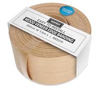 WoodPress 50mm Real Beech Edging Tape - 7.5m Iron On Edging Strip - Pre-Glued Wood Veneer Edging Tape for DIY Application - Edge Banding for Furniture Restoration - Hot-Melt Adhesive Wood Trim Edging