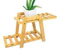 Woodquail 2 Tiers Plant Stand, Made of Natural Bamboo