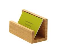 Woodquail Desk Business Card Holder, Made of Natural Bamboo