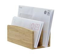 Woodquail Desk Letter Rack Paper File Holder, Made of Bamboo