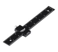 Woodraphic 9" Pocket Ruler - Compact CNC Marking Tool for Accurate Woodworking, Joinery, and Layout