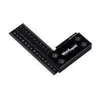 Woodraphic - Precision Right Angle Ruler for Measuring and Marking - Steel and Aluminum Frame Tool for Professional Woodworking Use