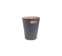 Woodrow 2 Gallon Modern Wooden Trash Can Wastebasket Garbage Can or Recycling Bin for Home or Office NaturalCharcoal