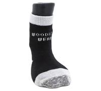 Woodrow Wear Power Paws Advanced Dog Socks Black Grey L Fits 75-95 pounds