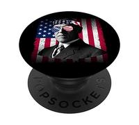 Woodrow Wilson USA Flag Patriotic American Flag 4th of July PopSockets Swappable PopGrip