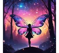 Woods Butterfly Fairy 1000 Piece Jigsaw Puzzles for Adults, Colourful, Fun, Challenging and Brainteasing Adults jigsaw puzzles 1000 Pieces, Beautiful Decoration Puzzle