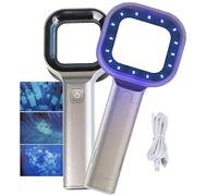 Woods Lamp Skin Analyzer, Professional Magnifying Analyzer for Skin Testing Home Care Salon SPA, Also for Dog/Cat Care, Visible Lens Area 40 * 40mm, Magnification Times: 2 Times,365nm