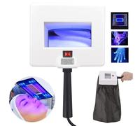 Woods Lamp Skin Analyzer, Professional Magnifying Analyzer Skin Detector Beauty Test Face Care Facial SPA Home Salon Machine, Can Be Easily Tested at Home, 3 Times Magnifying Lamp