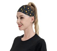 Woods Owl Print Headbands for Women Men - Hair Band Sweat Bands for Running Football Gym Accessories
