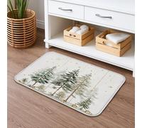 Woods Trees Rustic Green Nature Bath Rug Non-Slip Bathmat Absorbent Floor Mats For Kitchen Bathroom Outdoor 40X60Cm