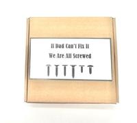 Woodscrew Box Assortment Set - If Dad Can't Fix It Fathers Day Gift Idea