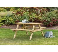 Woodshaw Appleton Wooden Picnic Table Bench 6 Seater Garden Patio Pub