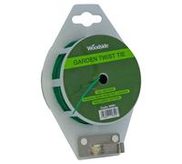 Woodside 100M Pvc Coated Garden Wire With Cutter For Gardening & Plant Support