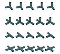 Woodside 11mm Plastic Tomato Greenhouse Frame Connector Supports, 20 Pack