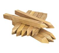 Woodside 12” (300mm) Square Wooden Fencing Stakes, Pressure Treated Site Pegs, Garden Fence Posts (pack of 20)