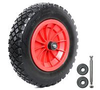 Woodside 14” Solid Tyre, Replacement Wheel for Wheelbarrows, Trolleys, Carts etc, Puncture Proof
