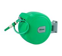 Woodside 30M Auto Rewind Retractable Wall Mounted Garden Hose Reel