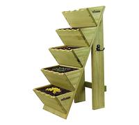 Woodside 5 Tier Wooden Decorative Garden Flower Herb Planter