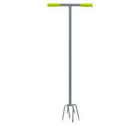 Woodside 6-Prong Garden Cultivator Heavy Duty Soil Aerator & Cultivating Tool, 100Cm