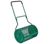 Woodside 76L Lawn Compost Spreader Top Dress Soil/fertiliser/seed Heavy Duty Garden Roller