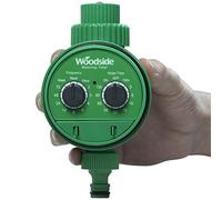Woodside Automatic Electronic Water Timer For Garden/Plant Watering Irrigation System - 1 to 120 Minute Run Time, 1 Hour to 1 Week Frequency Option