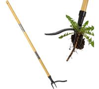 Woodside Bamboo Handle Weed Puller - Long Handled Garden Weed Remover