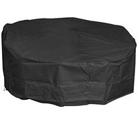 Woodside Black Outdoor Garden Rattan Day Bed Protective Cover 1.85m x 0.55m-0.9m/6.1ft x 1.8ft-3ft