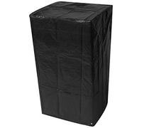 Woodside Black Outdoor Garden Stacking Chair Cover 0.66m x 0.66m x 1.22m/2.2ft x 2.2ft x 4ft