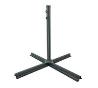 Woodside Cantilever Parasol Base Stand Heavy Duty Steel 100x100cm Replacement Base for Garden Umbrella Fits 5cm Pole Outdoor Patio Support