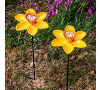 Woodside Cast Iron Daffodil Dish Bird Feeder (Pack Of 2)