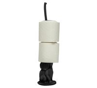Woodside Cast Iron Free Standing Baby Elephant Toilet Paper/Loo Roll Holder Stand, Decorative Bathroom Accessory, Novelty Design