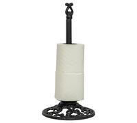 Woodside Cast Iron Free Standing Toilet Paper/Loo Roll Holder Stand, Decorative Bathroom Accessory, Classic Design