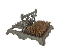 Woodside Cast Iron Victorian Boot Scraper With Brush Heavy Duty Outdoor Mud Cleaner For Garden & Doorstep Use