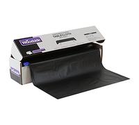 Woodside Disposable Plastic Table Cloth Roll for Parties, Barbecues, Events etc, 33m x 1.35m, Black