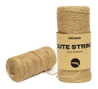 Woodside Garden Twine Jute String Natural & Strong For Crafts & Diy 3mm X 120M 2 Pack