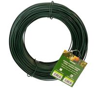 Woodside Green Steel Garden Wire Plastic Coated Twist Tie For Plant Support 2mm X 120M