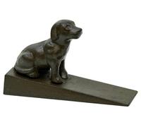 Woodside Heavy Duty Cast Iron Decorative Dog Door Wedge Stop, Doorstopper/jammer
